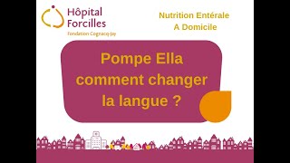 pompe Ella Comment changer de langue [upl. by Ardnasac517]