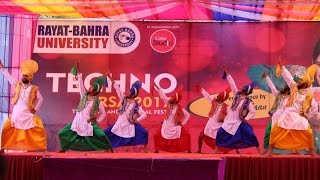 BHANGRA  RAYAT amp BAHRA MOHALI BTech  Techno Virsa 2017 HD [upl. by Kerri]