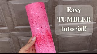 How To Create A Tumbler using Acrylic Paints [upl. by Faith]