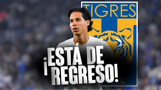 ¡Diego Lainez regresa a la convocatoria de Tigres Viaja a Torreón para la Jornada 4 de Liga MX [upl. by Elvera]