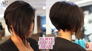 COMO FAZER CORTE SHORT BOB [upl. by Cairistiona]