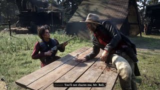 RDR2  Micah almost got shot trying to flirt with miss Grimshaw [upl. by Aihsema]