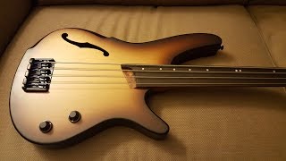 Ibanez SRH500F Electric Acoustic Fretless Bass Review [upl. by Nedry]