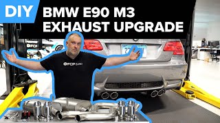 BMW E90 M3 Exhaust Replacement amp Upgrade DIY 20082013 BMW E90 E92 E93 M3 [upl. by Aronas]