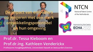 ECHA2022  Kieboom amp Venderickx Impact van embodios op jongeren met een sterk ontwikkelpotentieel [upl. by Eisele]