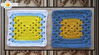 Doubles amp Vees Granny Square  Grannys Magical Cupboard 2024 Calendar Blanket  February [upl. by Simon462]