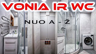 Vonios ir WC Remontas Nuo Košmaro iki Svajonės 🛠️🚿🚽 statybos remontas namai [upl. by Nezah]