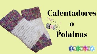 🧶Polainas o Calentadores Tejidos a CROCHET paso a paso [upl. by Elletnahs]