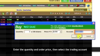 Maybank2u Online Stocks Tutorial 4 How to Buy and Sell Stocks [upl. by Neelyad]