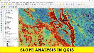 QGIS Tutorials 44 Slope Analysis in QGIS [upl. by Anigriv]