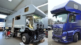 1 ALLRAD FULL GFK MB ACTROS ALKOVEN WOHNMOBIL 🇩🇪 Vario Mobil 2023 Alkoven 1050 4x4 Mercedes Actros [upl. by Enimsay385]