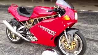 Ducati 900SS SP Startup and Walk Around [upl. by Neala]