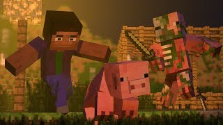 تحول الخنزير  أنيميشن ماين كرافت  Minecraft Animation [upl. by Rozele685]