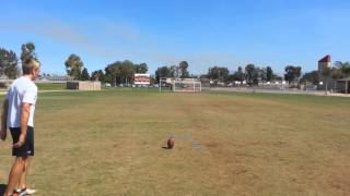 High School KickerPunter Before amp After Private Lessons [upl. by Yruy]