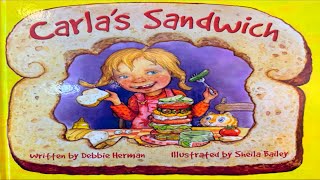 📚 Kids Book Read Aloud Carla’s Sandwich by Debbie Herman [upl. by Plunkett]