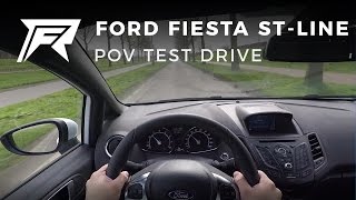 2017 Ford Fiesta 10 Ecoboost 100hp STline  POV Test Drive [upl. by Marciano445]