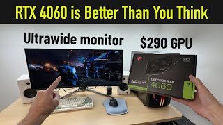 What if we use RTX 4060 to game on Ultrawide 1440p monitor 3440x1440 [upl. by Airamasor]