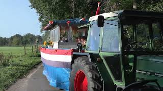 Optocht op weg naar de Koningspaar Volksfeest Kotten 14 september 2024 Kotten  Winterswijk [upl. by Htebasyle]