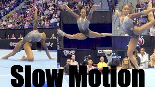 Shilese Jones Slow Motion Floor Exercise FX Core Hydration Classic 2024 [upl. by Bound]