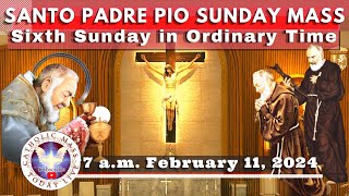 SUNDAY MASS TODAY LIVE at Santo Padre Pio National Shrine  Batangas 11 Feb 2024 7am [upl. by Enivid677]