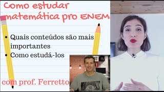 O que mais cai em matematica no enem com professor Ferretto [upl. by Spiro]