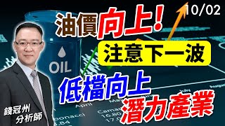 20231002 油價向上 注意下一波低檔向上的潛力產業 錢冠州分析師 [upl. by Yztim]