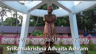 Swami Vivekananda Statue at Kalady SriRamakrishna Advaita Ashram [upl. by Lanie]