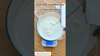 Melk IJs recept met ijsmachine 🍨 Zonder ei ijsmaken ijsmachine italiaansijs alleitaliaanse [upl. by Negroj]