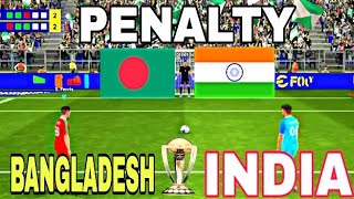 Bangladesh vs India Penalty shootout BAN🆚IND Highlight🔥 [upl. by Nalrah]