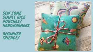 Sew some rice poucheshand warmers  beginner friendly tutorial [upl. by Glenna]