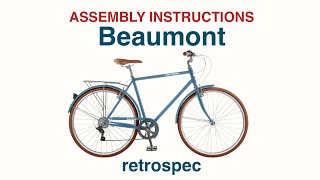 How to assemble the retrospec Beaumont City Bike 7 Speed [upl. by Thunell355]