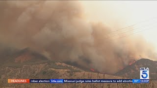 Line Fire explodes to over 20000 acres in San Bernardino County [upl. by Isle558]