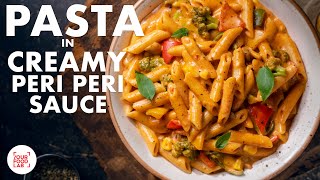 Pasta in Creamy Peri Peri Sauce Recipe  HomeMade Peri Peri Masala  Desi Pasta  Chef Sanjyot Keer [upl. by Nnaitsirk]