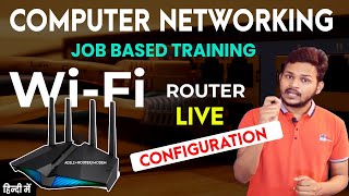 WiFi Router amp Modem Setup Live Step By Step in Hindi  How to Setup New WiFi Router at Home [upl. by Freddy833]