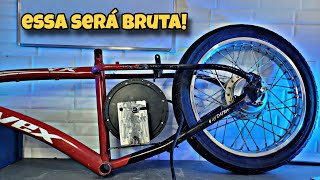 RODA DE TITAN 150 na BIKE MID DRIVE 3000W  Suporte do Motor [upl. by Siver64]