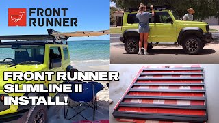 Installing the Front Runner Slimline II Roof Rack on our 2021 Suzuki Jimny [upl. by Casar199]