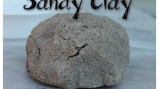 Sandy Clay Dough Recipe  Build a Sand Castle Indoors [upl. by Anaihsat]