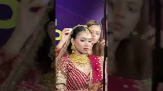 Bridal Hairstyling By Glittersbyakansha [upl. by Eenyaj]