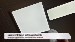 Montage Lichtcheck und Steuerung über Fernbedienung von casalux LEDWand und Deckenleuchten [upl. by Nannarb]