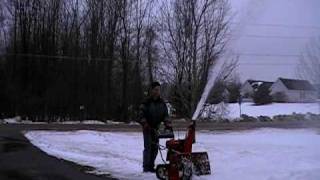 honda HS 828 tracked snowblower [upl. by Tiffie]