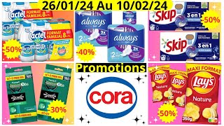 Nouveau Catalogue Cora Semaine Prochaine Bons Plans Du 260124 Au 100224 [upl. by Kotta]