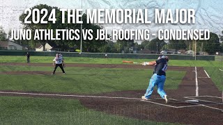 Juno Athletics vs JBL  2024 Memorial Major Condensed Game [upl. by Karin]