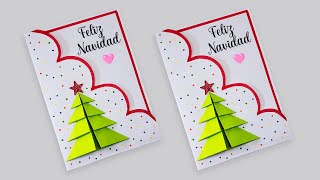 💚🎅 Linda tarjeta para NAVIDAD 🎅💚 Christmas Day Card [upl. by Dnalyr]