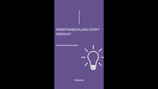 Monatsabschluss leicht gemacht [upl. by Aehcim]