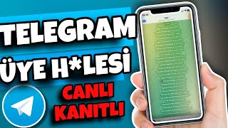 Telegram KANITLI Ücretsiz Grup Üye Hilesi 2023  Telegram Grup Üye Kasma 2023 [upl. by Lleraj]