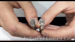 Emerald VS Radiant Cut Diamond FaceOff   Live Show 8 [upl. by Verdie]