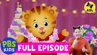 Daniel Tigers Neighborhood FULL EPISODE  The Neighborhood Wedding ASL  PBS KIDS [upl. by Fayina]