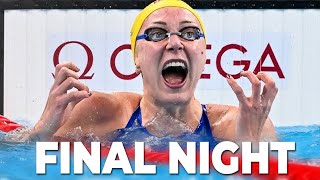 PARIS OLYMPIC SWIMMING DAY 9 FINALS RACE RECAP [upl. by Annoyik]