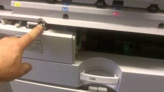 Replacing the Waste Toner Bottle on Ricoh color copier [upl. by Ylrebmek]