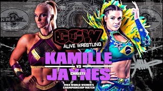 CCW Alive Wrestling Episode 164 quotNWA Brazilquot feat NWA Champ Kamille Christi Jaynes Ariel Levy [upl. by Ravert186]